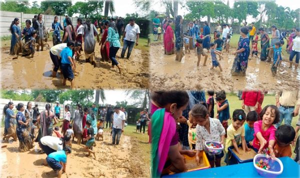 पोदार प्रेप इन पोदार इंटरनेशनल स्कूल, माना बस्ती, रायपुर मे आज इंटरनेशनल मड डे मनाया गया