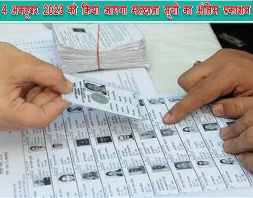 प्रदेश में मतदाता सूची में नाम जोड़े जाने की कार्यवाही सतत प्रगतिरत