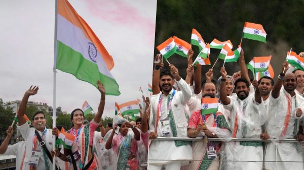 Paris Olympics 2024 : ओपनिंग सेरेमनी में इन 2 एथलीट ने थामा तिरंगा, पहली बार बने ध्वजवाहक&hellip;
